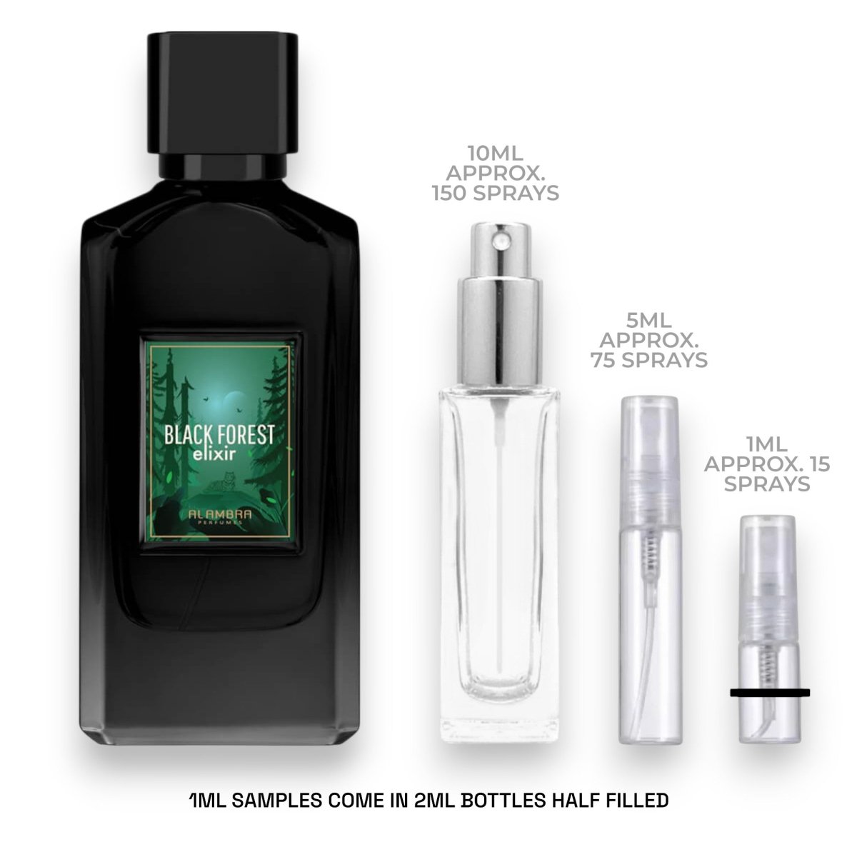 Al Ambra Black Forest Elixir Sample - Atomic Aromas
