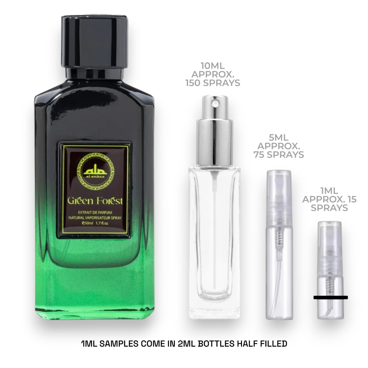 Al Ambra Green Forest Extrait de Parfum Sample - Atomic Aromas
