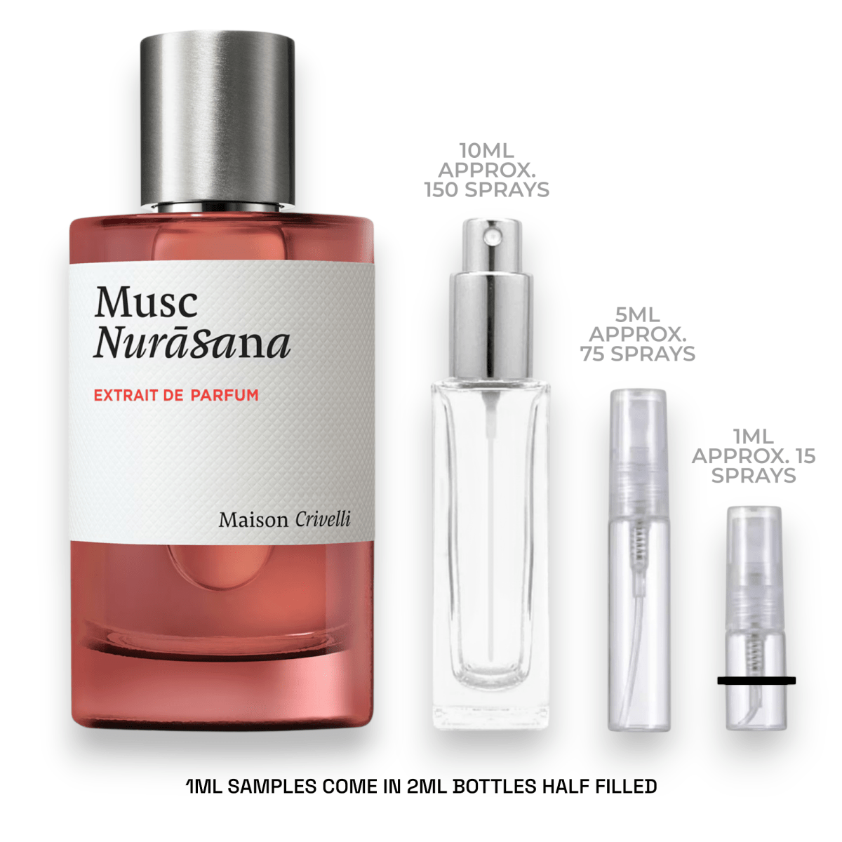 Maison Crivelli Musc Nurasana Extrait de Parfum Sample - Atomic Aromas